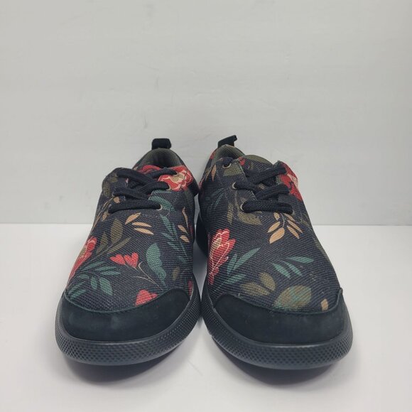 Gudrun Sjoden Women's Black Red Canvas Sneakers US Size 10 EU 42 - Picture 3 of 8